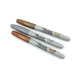 Sharpie Metallic Permanent Marker Assorted 3 Pack