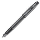 Sheaffer 100 Fountain Pen Ionic Shiny Dark Grey Gunmetal with PVD Trim - E0937553