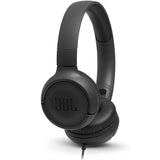 JBL Tune 500 Wired On-Ear Headphones- Black