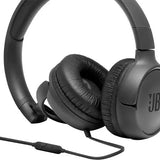 JBL Tune 500 Wired On-Ear Headphones- Black