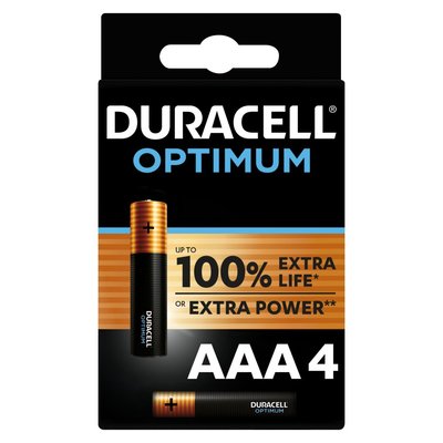 Duracell Optimum AAA 4Pack