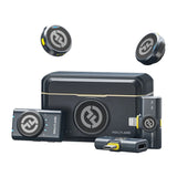 Hollyland LARK M2 DUO 2-Person Wireless Combo Microphone System (2.4 GHz, Shine Charcoal)