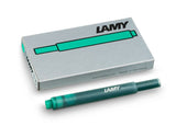 LAMY T10 Fountain Pen Ink Cartridges 5 Pack - Green