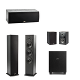 Polk T50 Floor-Standing Tower Speaker + Polk T15 Bookshelf Speakers + Polk T30 Centre Speaker + Polk MXT10 SUB