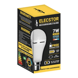 Elecstor B22 7W 1200mah Rechargeable LED Bulb - Cool White