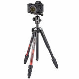 Manfrotto MKELEMII4RD-BH Element MII Red Aluminium Tripod with Ball Head