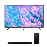 Samsung UA70CU7000KXXA UHD LED TV - 70'' + Samsung HW-C450 Soundbar