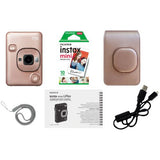 Fujifilm Instax Mini LiPlay Hybrid Instant Camera Blush Gold Kit