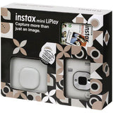 Fujifilm Instax Mini LiPlay Hybrid Instant Camera Stone White Kit