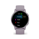 Garmin Vívoactive® 5 Metallic orchid Aluminium bezel with orchid case and silicone band