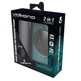 Volkano Slick Series Wired Mouse and Mousepad Combo VK-30025-BK