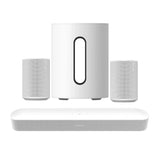 Sonos Beam + Sub Mini + 2x Era 100 Speakers - White