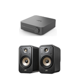 WiiM Amp Pro Streaming Amplifier - Grey + Polk ES20 Bookshelf Speakers
