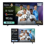 Hisense 100Q7Q QLED Gaming TV - 100" + Hisense 40A4Q Smart TV - 40"