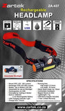 Zartek ZA-437 Rechargeable Detachable Headlamp