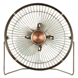 Elektra 8073 Platinum Cool/Warm Steam Humidifier + Free Zen Cool Series 6-inch Desk Fan - Copper