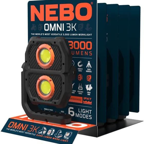 OMNI 3K  3000 Lumen Rechargeable Work Light – Nebo Lights