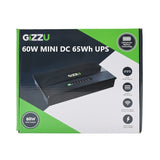 Gizzu  60W 65Wh 17600mAh Mini POE DC UPS -Black