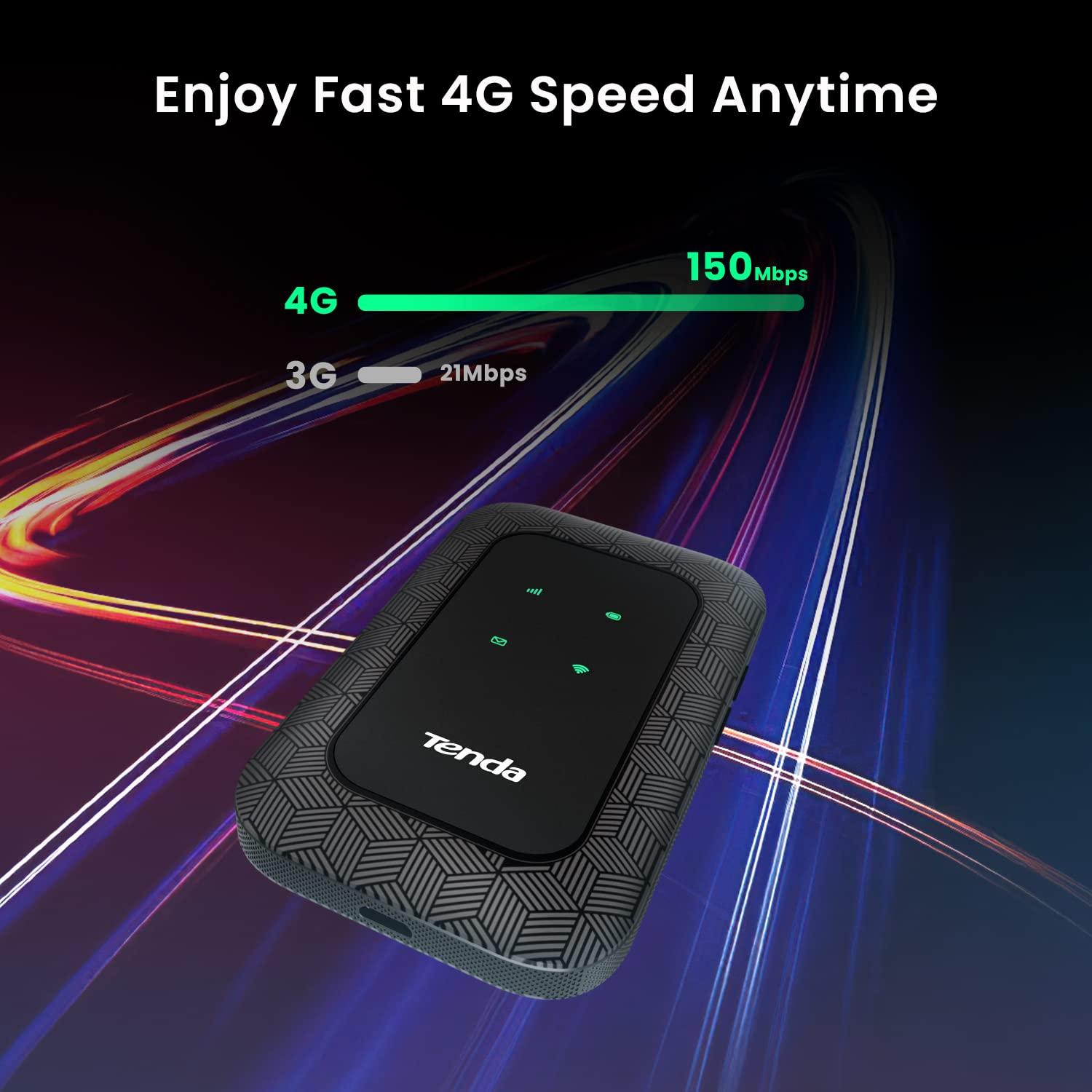Tenda 4G LTE 150Mbps MOBILE WI-FI ROUTER - 4G180 – New World