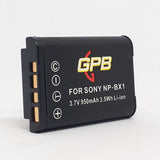 GPB NP-BX1 Rechargeable Digital Camera Battery for Sony