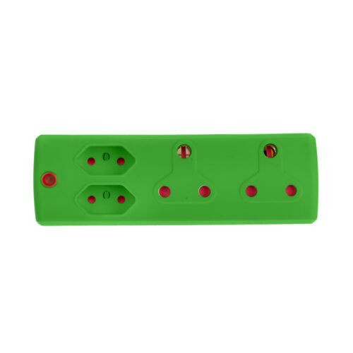 Electricmate 2 X 16Amp + 2 X 5Amp Adaptor Green - EA010GR