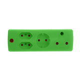 Electricmate 1 X 16Amp + 2 X 5Amp + 1 X Schuko Adaptor Green - EA009GR