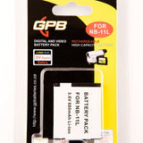GPB NB-11L Rechargeable Digital Camera Battery for Canon