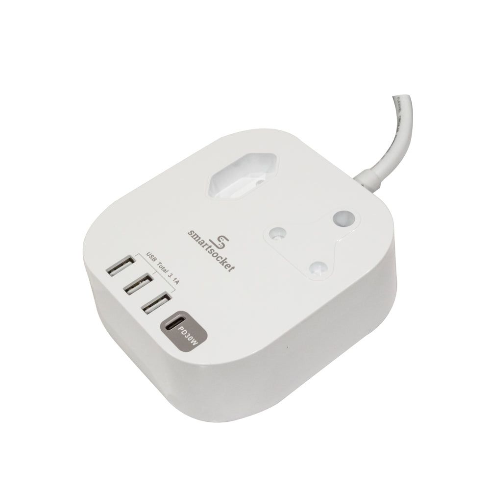 SMARTSOCKET COMPACT USB POWER HUB WITH POWER DELIVERY - SS024