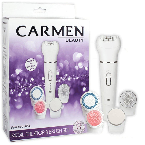 Carmen 1590 Facial Epilator & Brush Set – New World