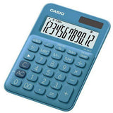 Casio MS-20UC Mini Desktop TIME TAX Calculator Aqua Blue - New World