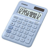 Casio MS-20UC Mini Desktop TIME TAX Calculator Light Blue - New World