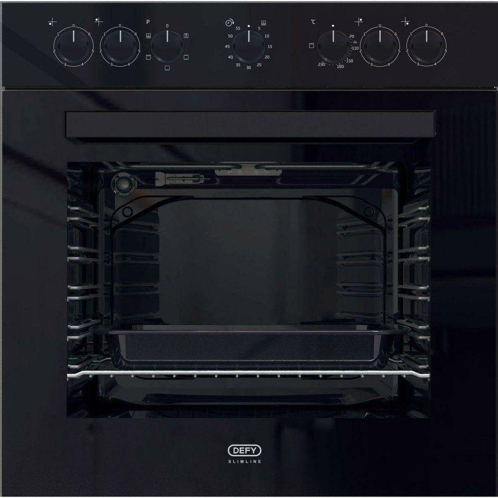 Defy DBO482E Slimline Black Undercounter Oven New World