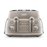 Delonghi CTZS4003.BG Scultura 4 Slice Toaster - Beige