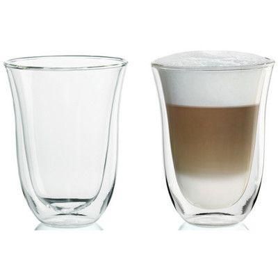 DeLonghi Double Walled Thermo Latte Macchiato Glass Cups Set of 2 - New World