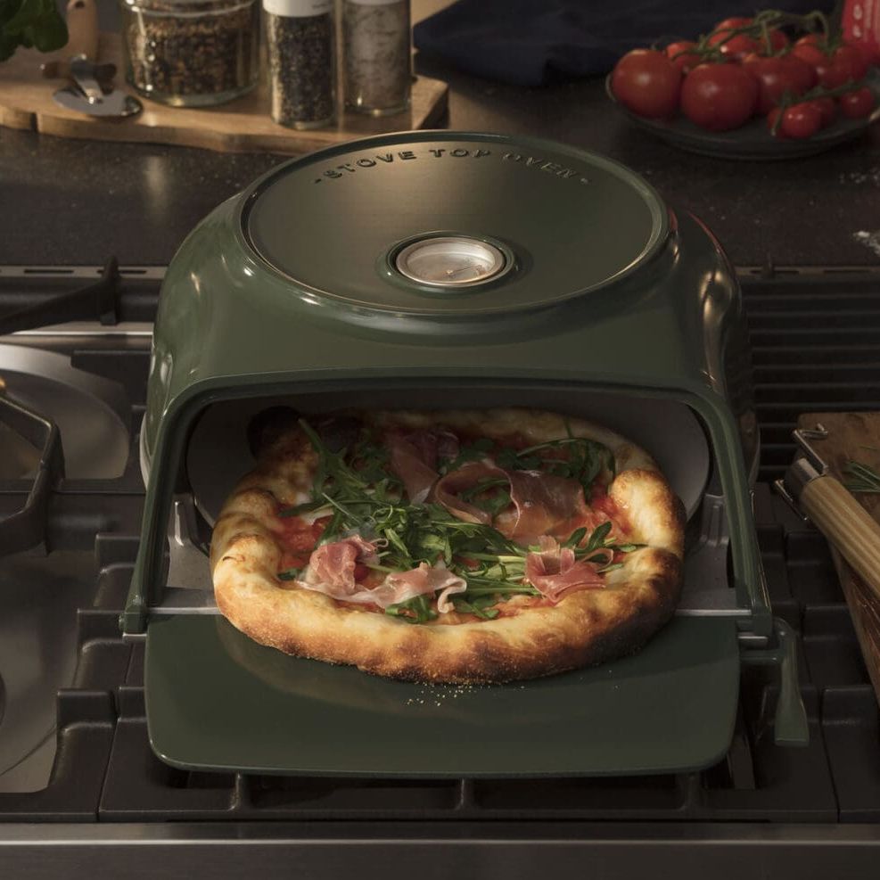 Fernus Stove Top Pizza Oven Duck Green New World
