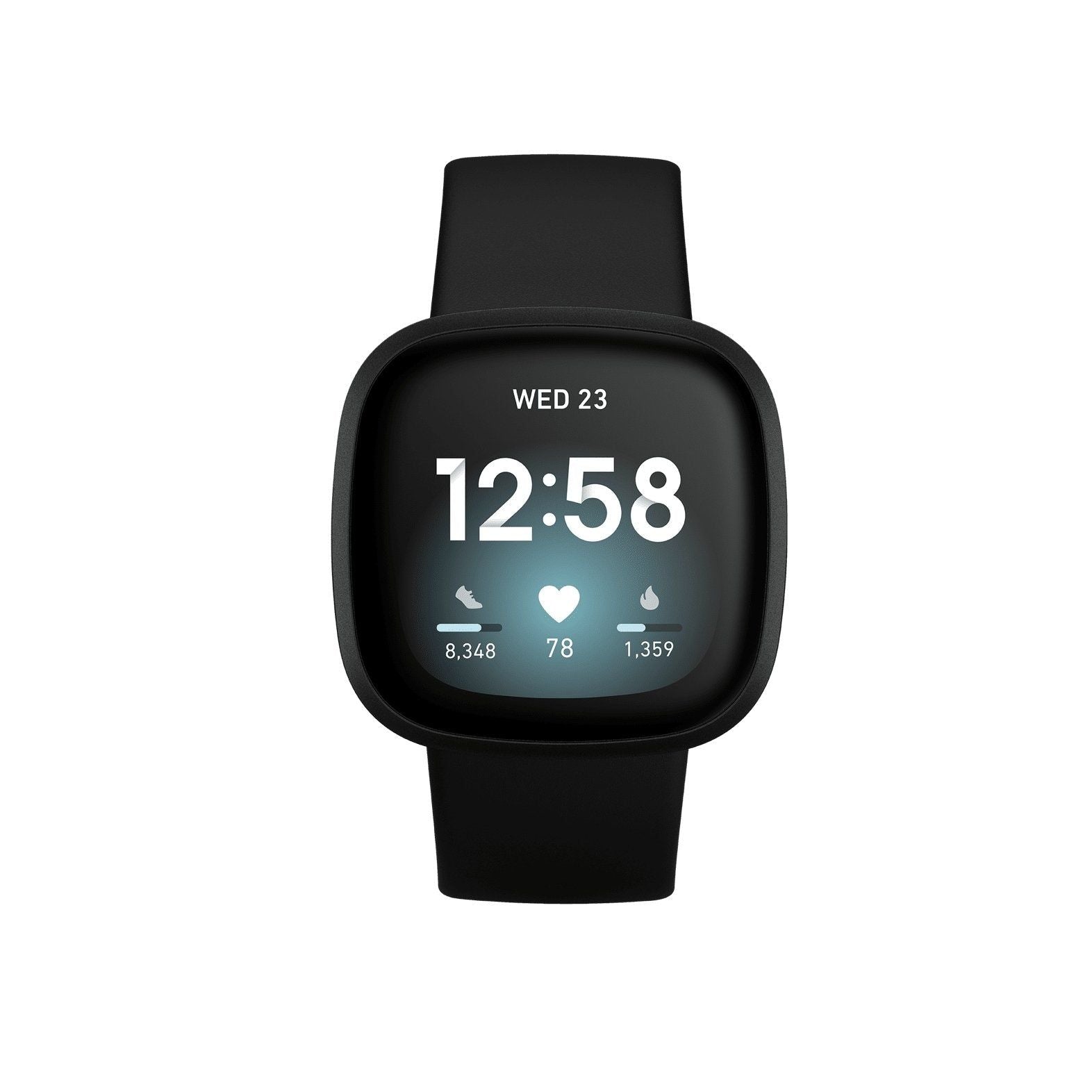 Fitbit Versa 3 Smartwatch - Black - New World
