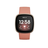 Fitbit Versa 3 Smartwatch - Pink Clay/Soft Gold Aluminum - New World
