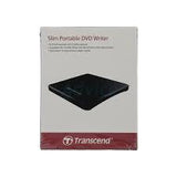 TRANSCEND SLIM PORTABLE DVD WRITER BLACK - TS8XDVDS-K
