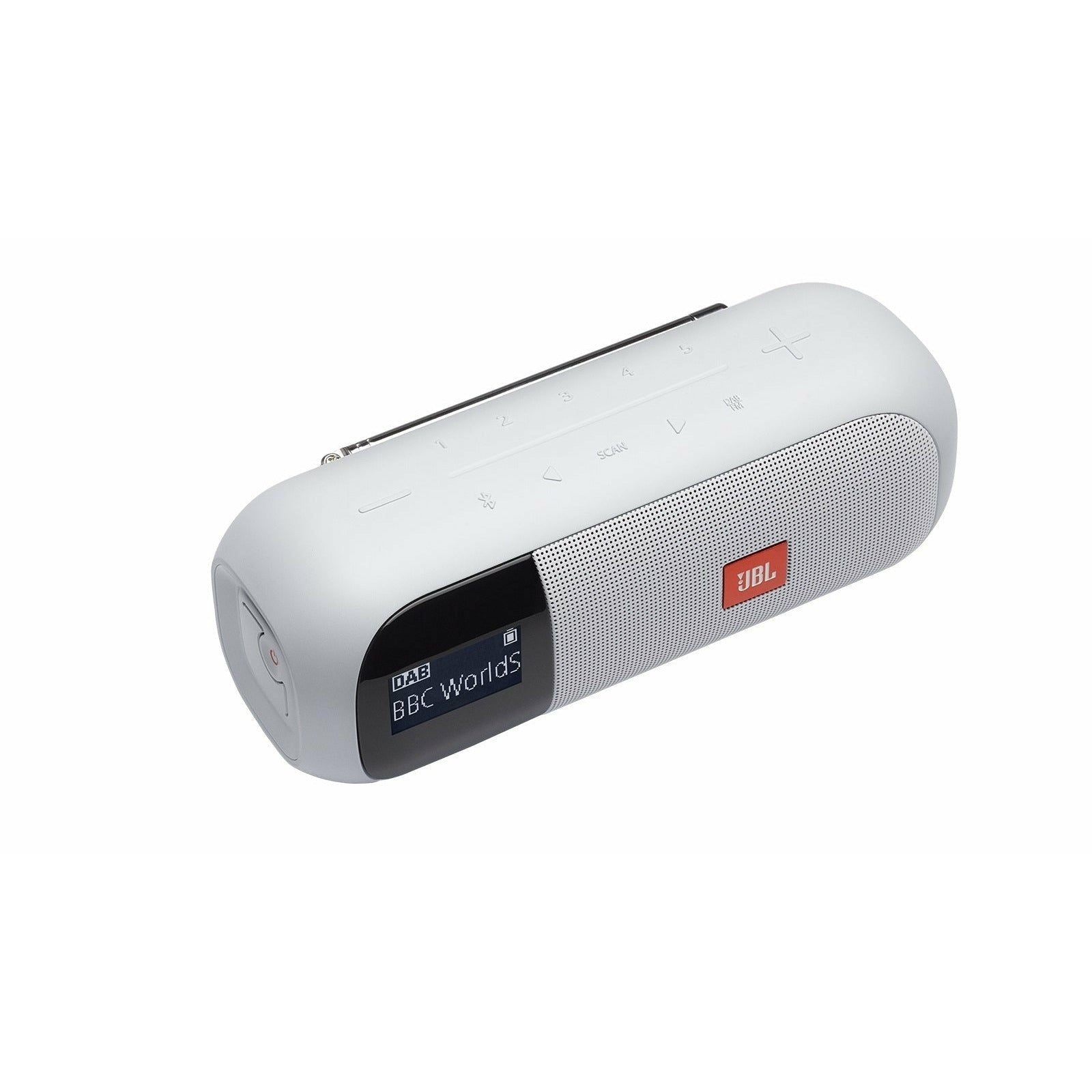 JBL Tuner 2 Portable Bluetooth FM Radio Speaker - White - New World