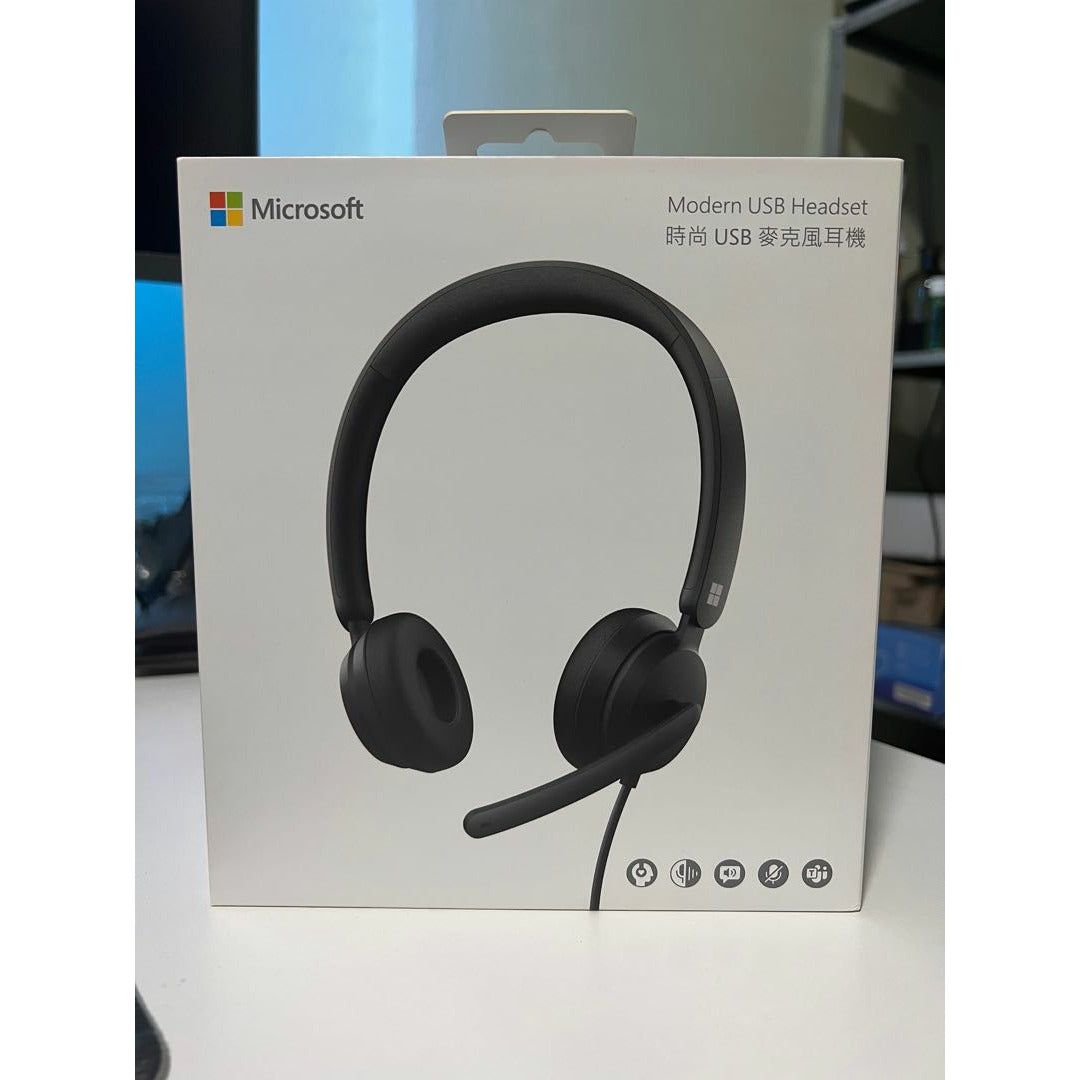 Microsoft Modern USB-C Headset - headset - I6P-00008 - Wired Headsets 