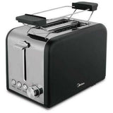 Midea MT-RS2L13W Black 2 Slice Toaster - New World
