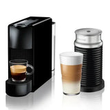 Nespresso Essenza Mini + Aeroccino Milk Frother - Black - New World