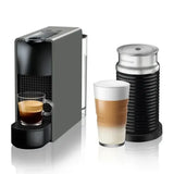 Nespresso Essenza Mini + Aeroccino Milk Frother - Intense Grey - New World