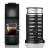 Nespresso Essenza Mini + Aeroccino Milk Frother - Silver - New World