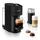 Nespresso Vertuo Next Coffee Machine + Aeroccino Machine - Matt Black
