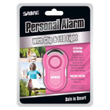 Sabre Red Personal Alarm with Clip and LED Light - PA-CLIP-PK  -Pink