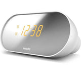 Philips AJ2000 Clock Radio - Silver - New World