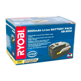 RYOBI XB-8000 Li-ion Battery 8000mAh