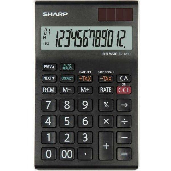 Sharp EL-128C-WH Desk Calculator - New World