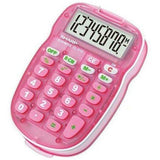 Sharp EL-S10B-PK Pocket Calculator - Pink - New World